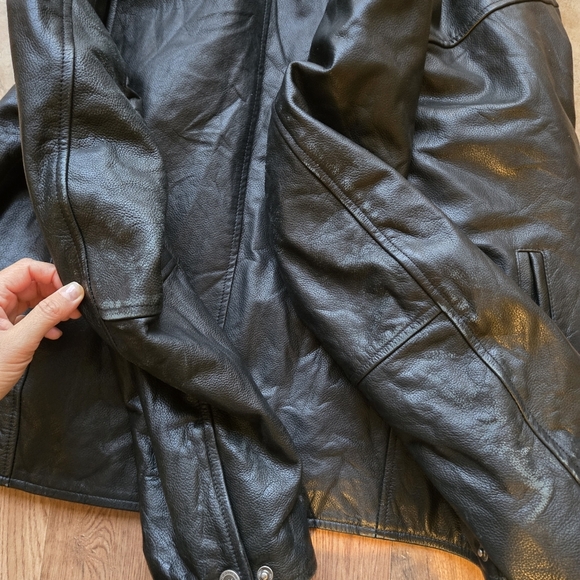 Wilsons Leather Jacket Zip & Button 3M Thinsulate Lining Men's Size Medium - Picture 10 of 10